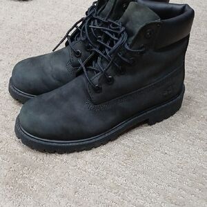 Kid's Black Timberland Boots